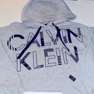 Calvin Klein crop hooded sweatshirt